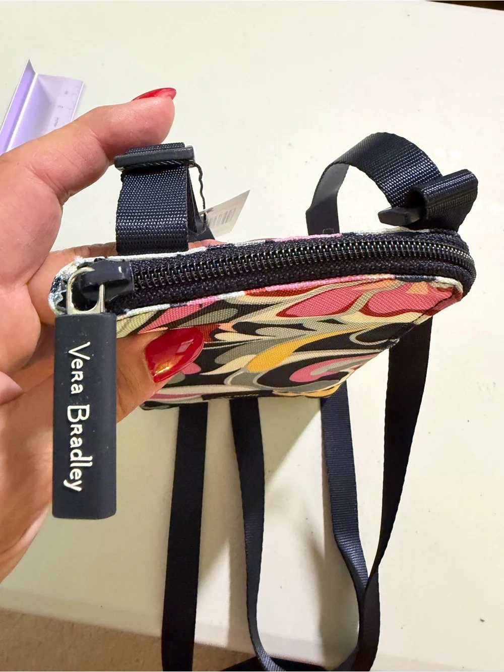Vera Bradley Lighten Up RFID Mini Cellphone Crossbody Mod Paisley NWT